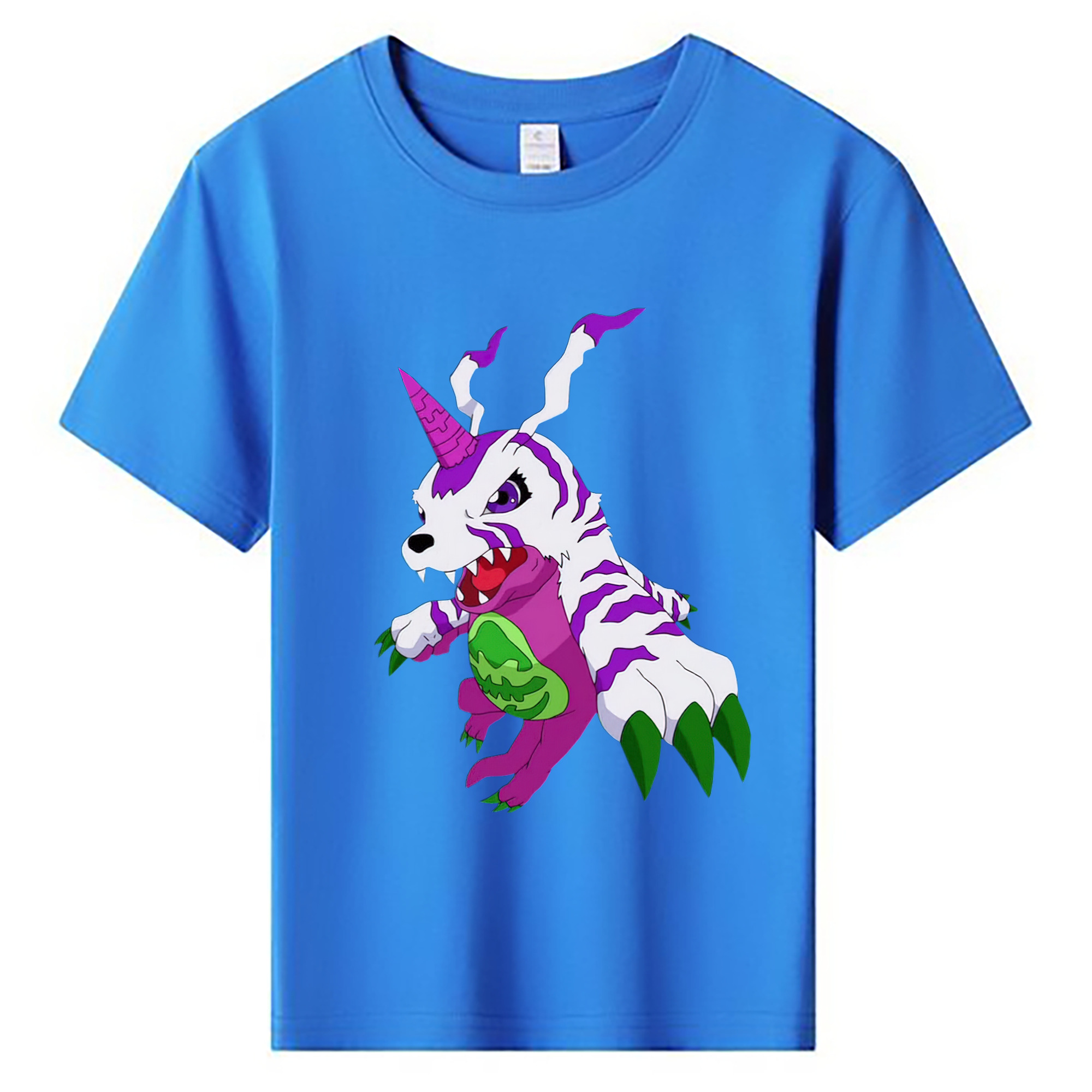 （画像用） Digimon デジタルモンスター/デジモン 綿100％キッズTシャツ（フロントプリント）
